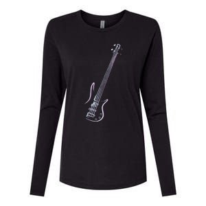 Bass Guitar Musical Instrument Bass Player Womens Cotton Relaxed Long Sleeve T-Shirt