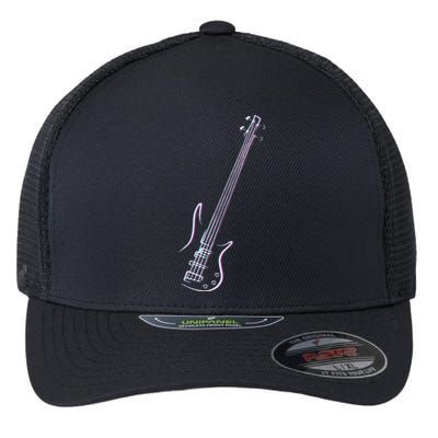 Bass Guitar Musical Instrument Bass Player Flexfit Unipanel Trucker Cap