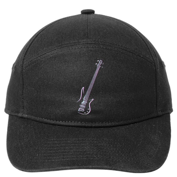 Bass Guitar Musical Instrument Bass Player 7-Panel Snapback Hat