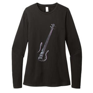 Bass Guitar Musical Instrument Bass Player Womens CVC Long Sleeve Shirt