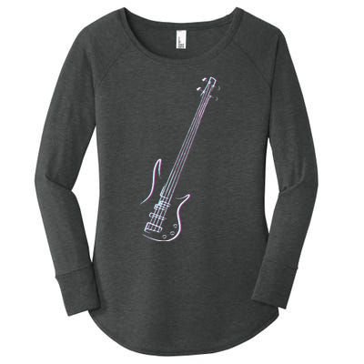 Bass Guitar Musical Instrument Bass Player Women's Perfect Tri Tunic Long Sleeve Shirt