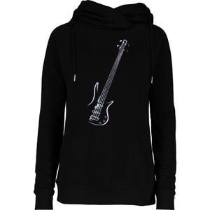 Bass Guitar Musical Instrument Bass Player Womens Funnel Neck Pullover Hood