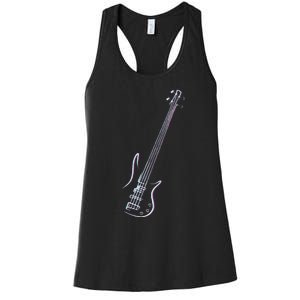 Bass Guitar Musical Instrument Bass Player Women's Racerback Tank