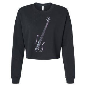 Bass Guitar Musical Instrument Bass Player Cropped Pullover Crew