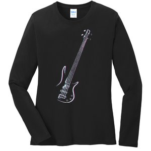 Bass Guitar Musical Instrument Bass Player Ladies Long Sleeve Shirt