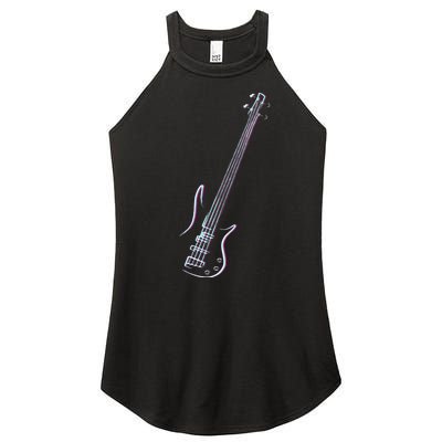 Bass Guitar Musical Instrument Bass Player Women’s Perfect Tri Rocker Tank