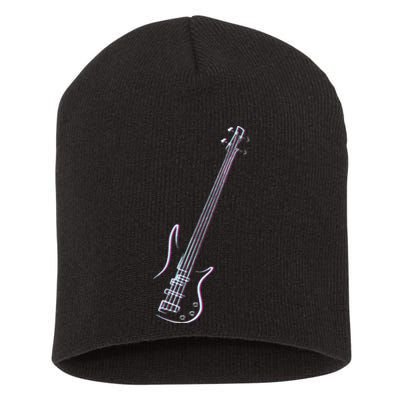 Bass Guitar Musical Instrument Bass Player Short Acrylic Beanie