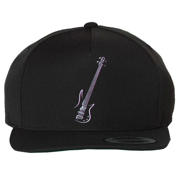 Bass Guitar Musical Instrument Bass Player Wool Snapback Cap