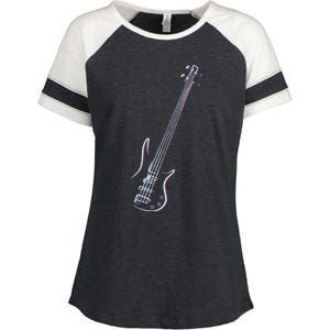 Bass Guitar Musical Instrument Bass Player Enza Ladies Jersey Colorblock Tee