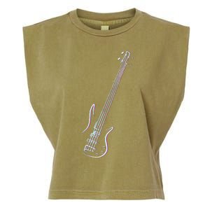 Bass Guitar Musical Instrument Bass Player Garment-Dyed Women's Muscle Tee