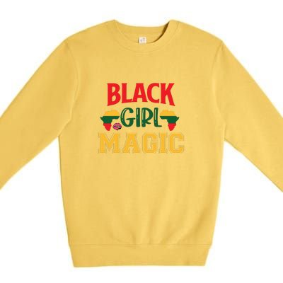 Black Girl Magic African American Melanin Gift Premium Crewneck Sweatshirt