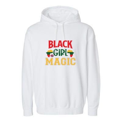 Black Girl Magic African American Melanin Gift Garment-Dyed Fleece Hoodie