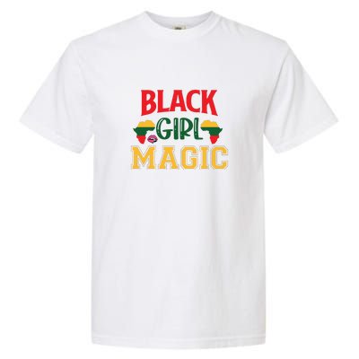 Black Girl Magic African American Melanin Gift Garment-Dyed Heavyweight T-Shirt