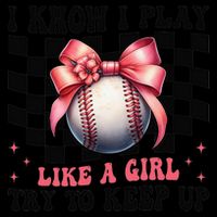 Baseball Girl Mom Mama Coquette I Know I Play Like A Girl Doggie Tank