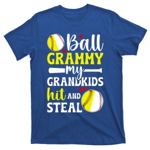 Ball Grammy My Grand Baseball Softball Grammy Grandma Gift T-Shirt