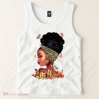 Black Girl Magic Afro Melanin Queen African American Women Tank Top