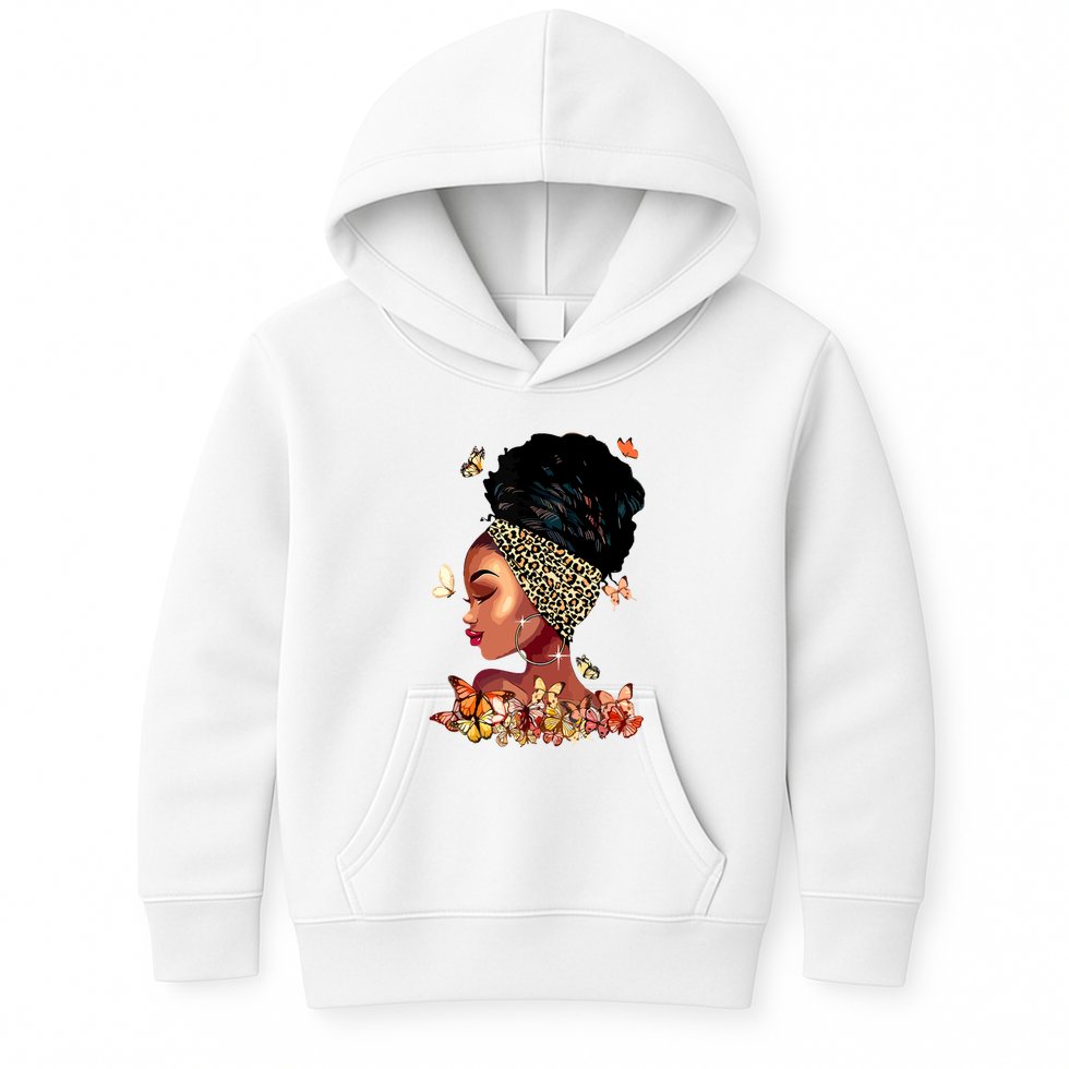Black Girl Magic Afro Melanin Queen African American Women Kids Hoodie