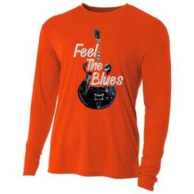 Blues Guitar Musicians Blues Music Cooling Performance Long Sleeve Crew