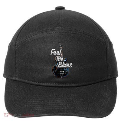 Blues Guitar Musicians Blues Music 7-Panel Snapback Hat