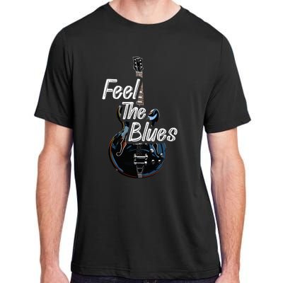 Blues Guitar Musicians Blues Music Adult ChromaSoft Performance T-Shirt