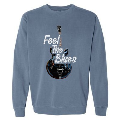 Blues Guitar Musicians Blues Music Garment-Dyed Sweatshirt