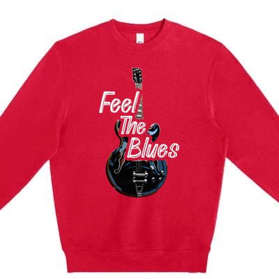 Blues Guitar Musicians Blues Music Premium Crewneck Sweatshirt