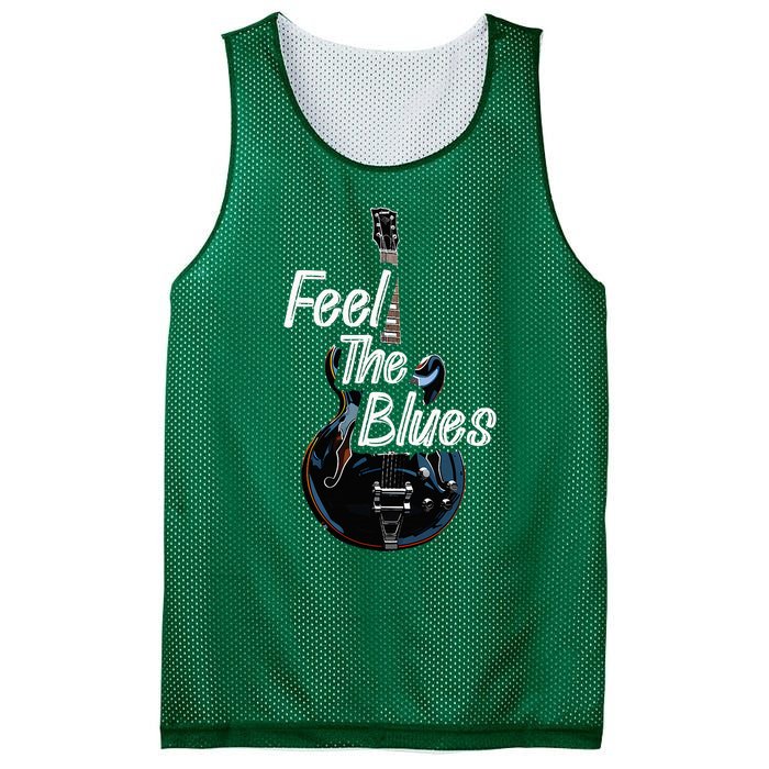 Blues Guitar Musicians Blues Music Mesh Reversible Basketball Jersey Tank