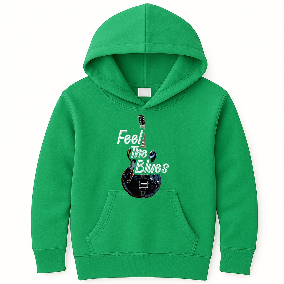 Blues Guitar Musicians Blues Music Kids Hoodie