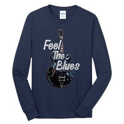 Blues Guitar Musicians Blues Music Tall Long Sleeve T-Shirt