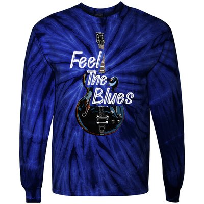 Blues Guitar Musicians Blues Music Tie-Dye Long Sleeve Shirt