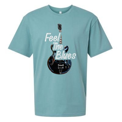 Blues Guitar Musicians Blues Music Sueded Cloud Jersey T-Shirt