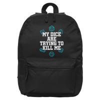 Board Game My Dice Are Trying To Kill Me 16 in Basic Backpack