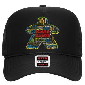 Board Game Mechanics High Crown Mesh Back Trucker Hat