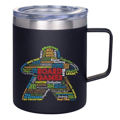 Board Game Mechanics 12oz Stainless Steel Coffee Mug