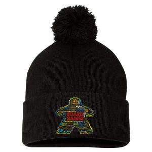 Board Game Mechanics Pom Pom 12in Knit Beanie