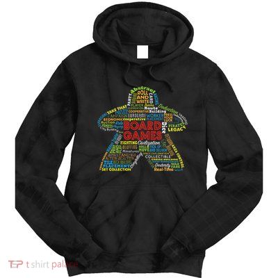 Board Game Mechanics Tie Dye Hoodie