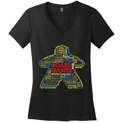 Board Game Mechanics Women's V-Neck T-Shirt