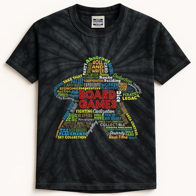Board Game Mechanics Kids Tie-Dye T-Shirt