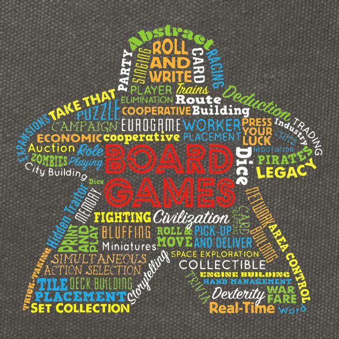 Board Game Mechanics Cotton Canvas Backpack