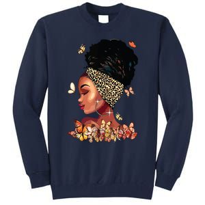 Black Girl Magic Afro Melanin Queen African American Women Tall Sweatshirt