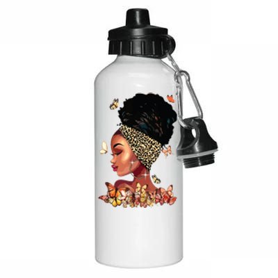 Black Girl Magic Afro Melanin Queen African American Women Aluminum Water Bottle