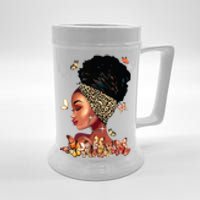 Black Girl Magic Afro Melanin Queen African American Women Beer Stein