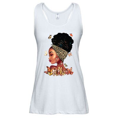 Black Girl Magic Afro Melanin Queen African American Women Ladies Essential Flowy Tank