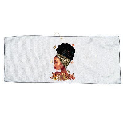 Black Girl Magic Afro Melanin Queen African American Women Large Microfiber Waffle Golf Towel