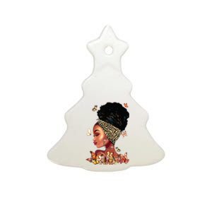 Black Girl Magic Afro Melanin Queen African American Women Ceramic Tree Ornament