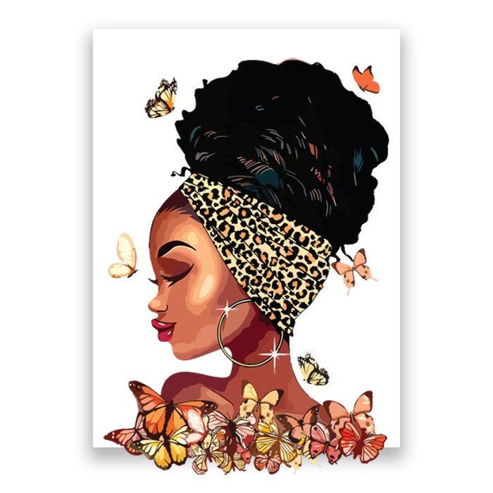 Black Girl Magic Afro Melanin Queen African American Women Poster