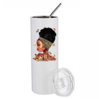 Black Girl Magic Afro Melanin Queen African American Women Stainless Steel Tumbler