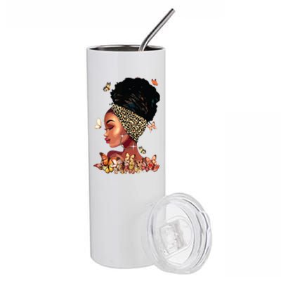 Black Girl Magic Afro Melanin Queen African American Women Stainless Steel Tumbler