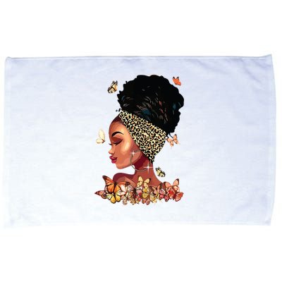 Black Girl Magic Afro Melanin Queen African American Women Microfiber Hand Towel