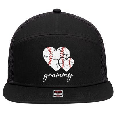 Baseball Grammy Mother's Day Baseball Gift 7 Panel Mesh Trucker Snapback Hat
